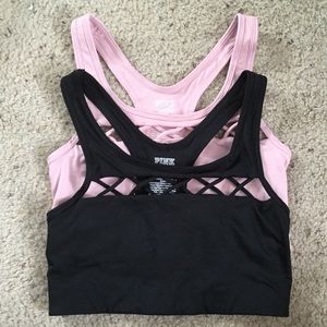 VS Pink Ultimate Sport Bras (Set of 2) NWOT S-DD